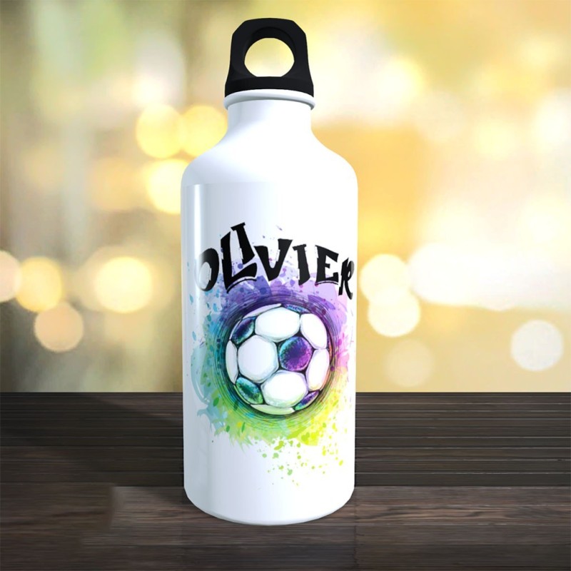 Gourde Personnalisée Ballon de Foot – Cadeau Original pour Footballeur