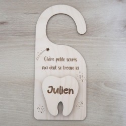 Cintre de Porte "La Petite Souris" – Décoration Chambre Bébé Personnalisable