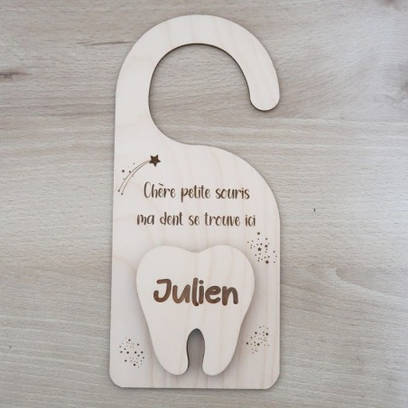 Cintre de Porte "La Petite Souris" – Décoration Chambre Bébé Personnalisable