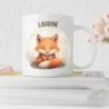 Mug Renard Personnalisable avec Prénom – Choix de Couleur et Police