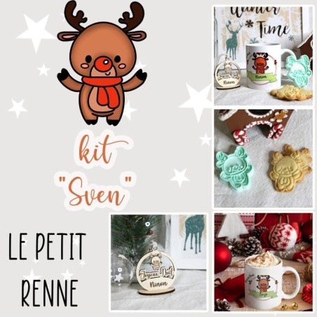 Box de Noël "Kit Sven" – Mug, suspension et cookie cutter personnalisables