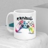 Mug Manette de Jeux Personnalisable – Deux Prénoms et Mains Entrelacées