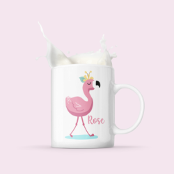 Mug Flamant Rose Personnalisable – Cadeau Original et Tendance