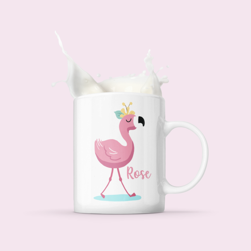 Mug Flamant Rose Personnalisable – Cadeau Original et Tendance