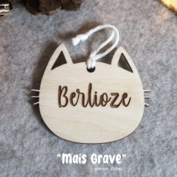 Suspension de sapin Tête de Chat – Décoration Noël