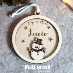 Suspension de sapin Bonhomme de Neige – Noël