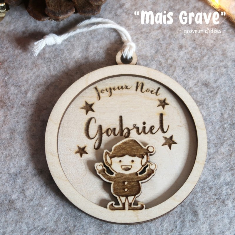 Suspension de sapin Lutin – Décoration Noël