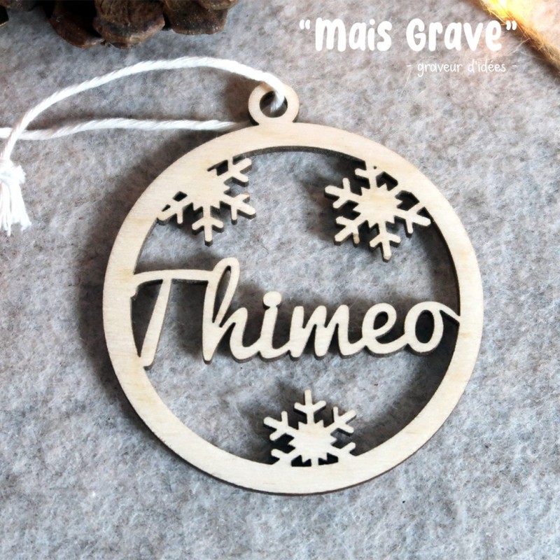 Suspension de sapin Flocon – Décoration Noël