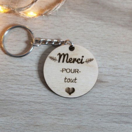 Porte clé "Merci pour tout"