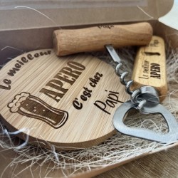 Coffret Fête des Grands-Pères Personnalisé – Cadeau Original et Unique pour Papy