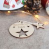 Boule de Noël en bois personnalisée – Mon Premier Noël – Décoration sapin bébé