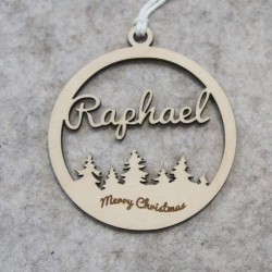 Suspension de sapin "Merry Christmas" – Décoration Noël festive