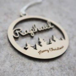 Suspension de sapin "Merry Christmas" – Décoration Noël festive