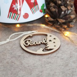 Suspension sapin "Chat - sapin" décor Noël