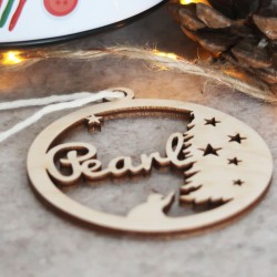 Suspension sapin "Chat - sapin" décor Noël