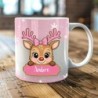 Mug personnalisé “Renne rose” – Cadeau original et unique