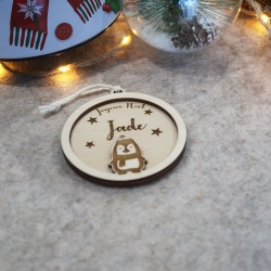 Suspension de sapin Pingouin – Décoration Noël