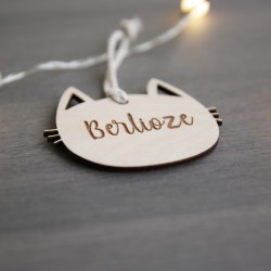 Suspension de sapin Tête de Chat – Décoration Noël