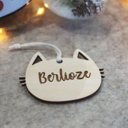 Suspension de sapin Tête de Chat – Décoration Noël