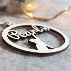 Suspension de sapin Chat Flocon – Décoration Noël