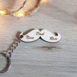 Porte clé "Moustache Super Papa"