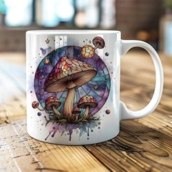 Mug Ésotérique – Champignon Mystique, Tasse Spirituelle et Cadeau Magique