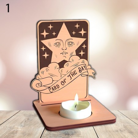 Support de Carte de Tarot en Bois – Carte du Jour et Rituel, Accessoire Ésotérique Pratique