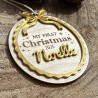 Suspension "My First Christmas 2025" – Personnalisée pour Bébé