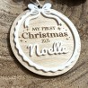 Suspension "My First Christmas 2025" – Personnalisée pour Bébé