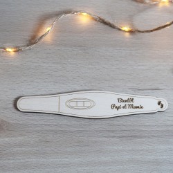 Test de Grossesse Annonce en Bois Gravé – Annonce Grossesse Originale et Personnalisée