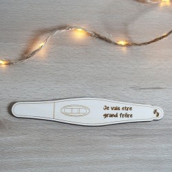 Test de Grossesse Annonce en Bois Gravé – Annonce Grossesse Originale et Personnalisée