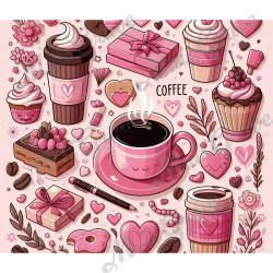 Tumbler Isotherme “Café de Saint-Valentin” – Gobelet Romantique, Cadeau Amoureux Chaud/Froid