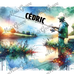 Tumbler Isotherme “Pêche” Personnalisable – Gobelet Inox Pêcheur, Idée Cadeau Originale pour Amateur de Pêche