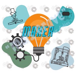 Tumbler Isotherme “Maker” Personnalisable – Gobelet Inox pour Créateurs & DIY Lovers, Cadeau Artisan