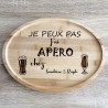 Plateau Apéro à Personnaliser en Bambou – Gravure Laser, Cadeau Original et Élégant