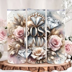 Tumbler Isotherme “Boss Lady” – Gobelet Inox Élégant, Cadeau Femme Inspirante & Ambitieuse