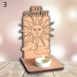 Support de Carte de Tarot en Bois – Carte du Jour et Rituel, Accessoire Ésotérique Pratique