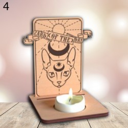 Support de Carte de Tarot en Bois – Carte du Jour et Rituel, Accessoire Ésotérique Pratique