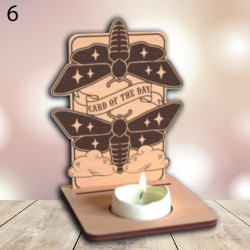 Support de Carte de Tarot en Bois – Carte du Jour et Rituel, Accessoire Ésotérique Pratique