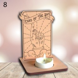 Support de Carte de Tarot en Bois – Carte du Jour et Rituel, Accessoire Ésotérique Pratique