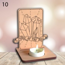 Support de Carte de Tarot en Bois – Carte du Jour et Rituel, Accessoire Ésotérique Pratique