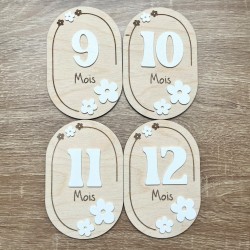 Carte Étape "Petit Nuage" Personnalisable – Carte Bébé, Souvenir de Naissance Unique