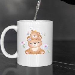 Mug “Petit Ours” personnalisable – Ajoutez un prénom, choisissez police & couleur