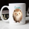 Mug Hérisson Personnalisable avec Prénom – Choix de Couleur et Police
