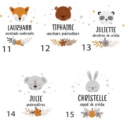 Badge Personnalisable – Métier Animal, Accessoire Professionnel pour Vétérinaire et Soigneur