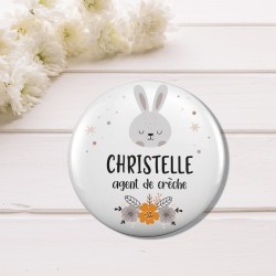 Badge Personnalisable – Métier Animal, Accessoire Professionnel pour Vétérinaire et Soigneur