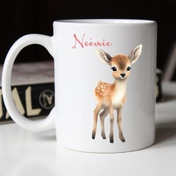Mug Faon Personnalisable avec Prénom – Choix de Couleur et Police