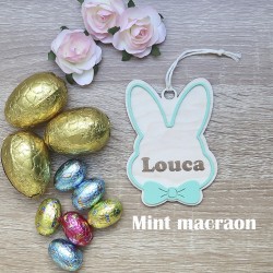 Décoration / Suspension Lapin Personnalisable – Cadeau Naissance et Chambre Enfant