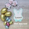 Décoration / Suspension Lapin Personnalisable – Cadeau Naissance et Chambre Enfant