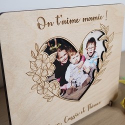 Cadre Photo "Bonne Fête Mamie" – Cadeau Personnalisé pour Grand-Mère